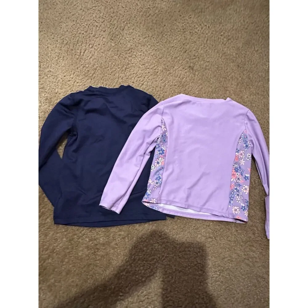 Bundle of Long Sleeve Girl Swimming Rash Guards (Cat & Jack/OshKosh) Size 3T